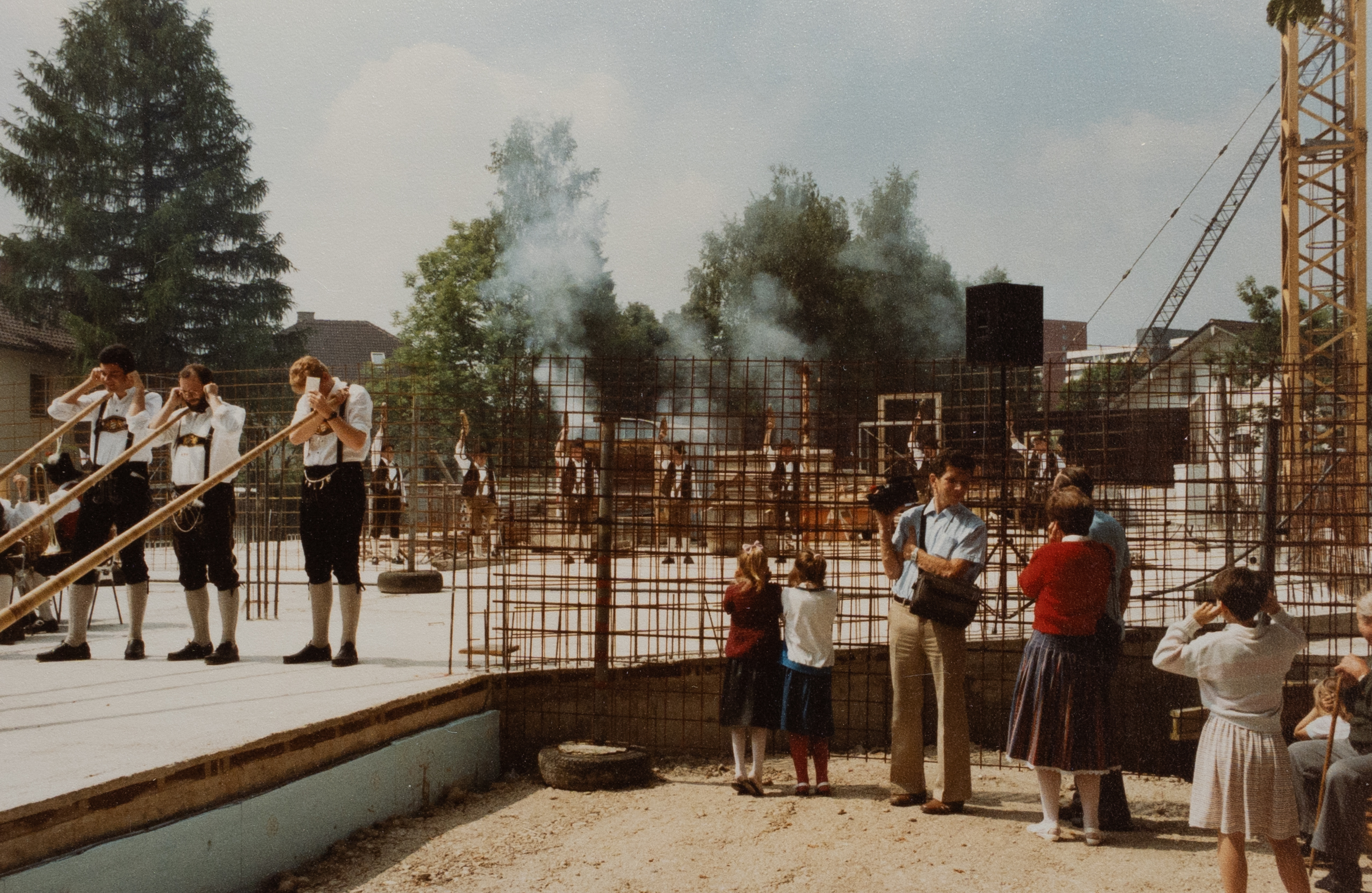 Richtfest Bürgerhaus Haar 1988 (Quelle Gemeinde Haar)